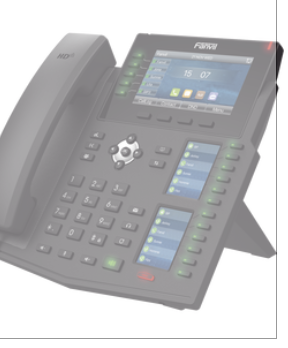 [Teléfono IP Empresarial con Estándares Europeos, 20 lineas SIP con pantalla LCD a color, 60 teclas DSS/BLF, puertos Gigabit, IPv6, Opus y conferencia de 3 vías, PoE/DC] X6U